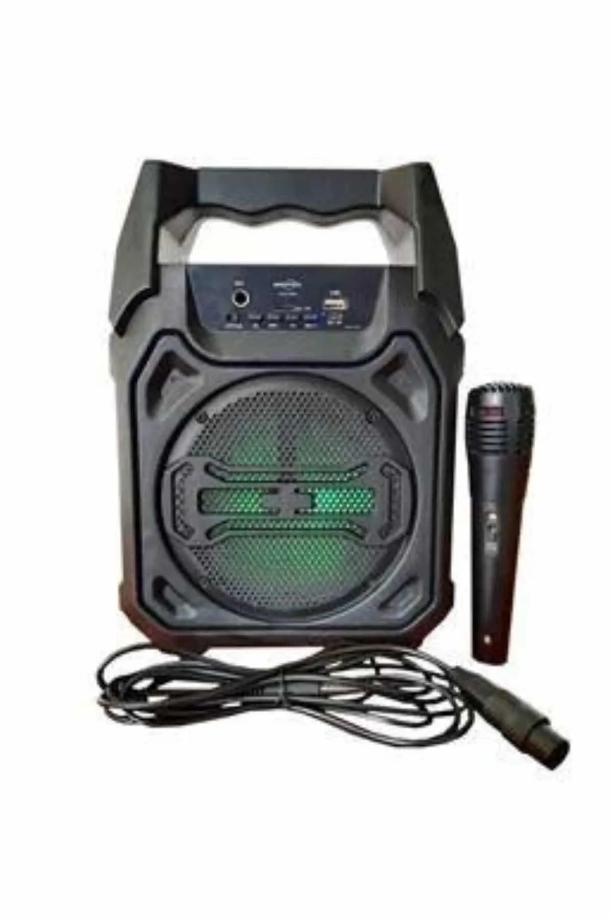 Bluetooth Hoparlör Led Işıklı Taşınabilir Kablosuz Speaker Uzun Pil Ömrü