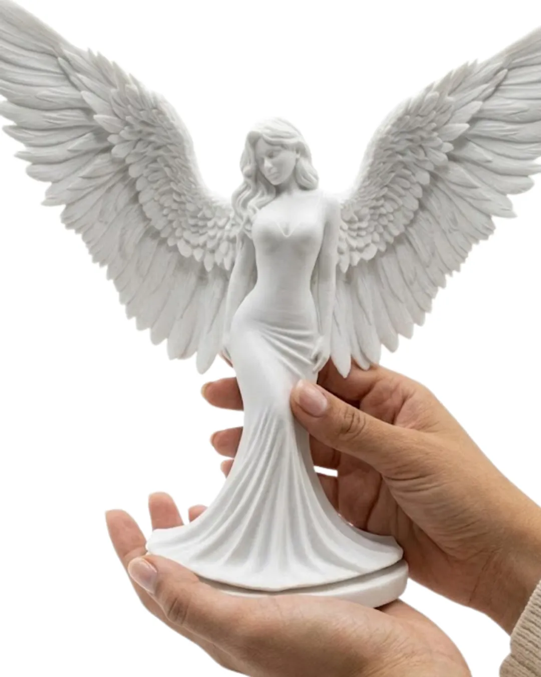 Estetik Melek Kadın Figürlü 3D Dekoratif Biblo Modern Salon Dekoru