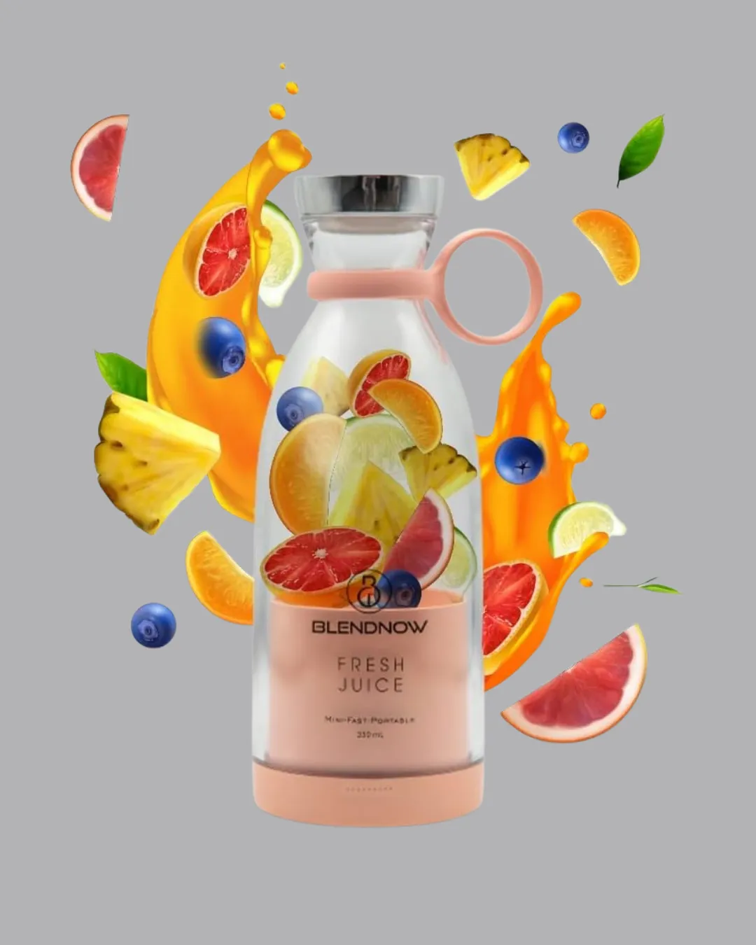 1200mAh Şarjlı, Hafif ve Pratik Taşınabilir Blender