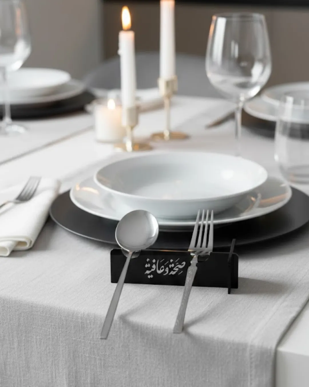 3D Özel Baskı 6’lı Kaşık Çatal Servis Standı Masa Üstü Düzenleyici