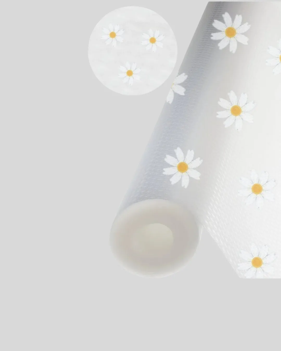 10 Metre Papatya Desenli Kaymaz Dolap ve Çekmece İçi Mat