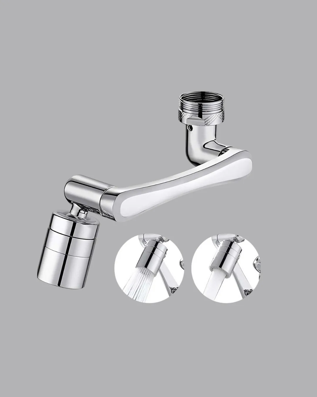 Döner Musluk Başlığı Çok Açılı Robotik Kol Su Tasarruflu