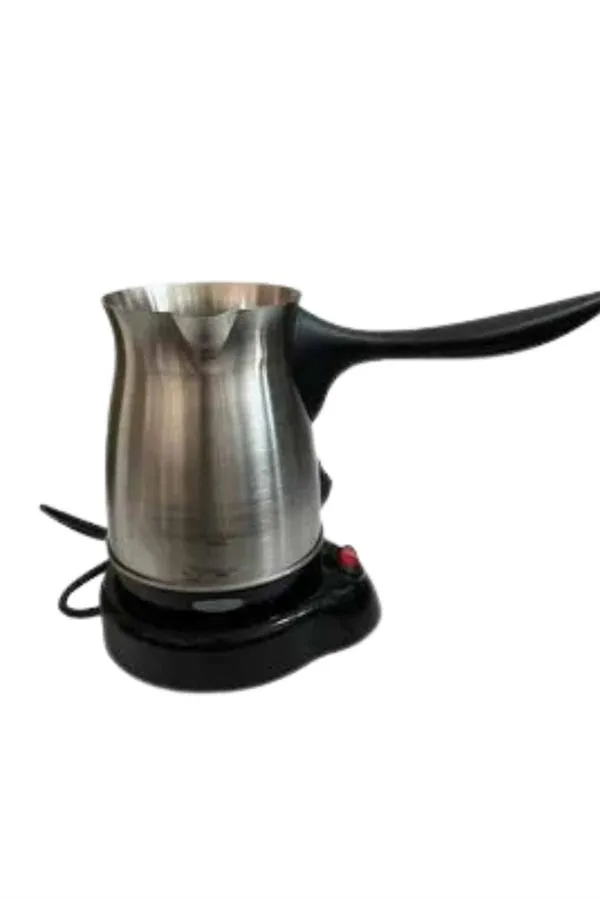 Yeni Nesil Türk Kahve Makinesi Cezvesi Siyah Gri Kablolu Pratik