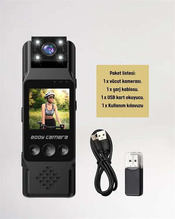 WiFi Özellikli Taşınabilir Kamera – 1.3” TFT Ekran, 3MP Fotoğraf, 128GB Kart Desteği