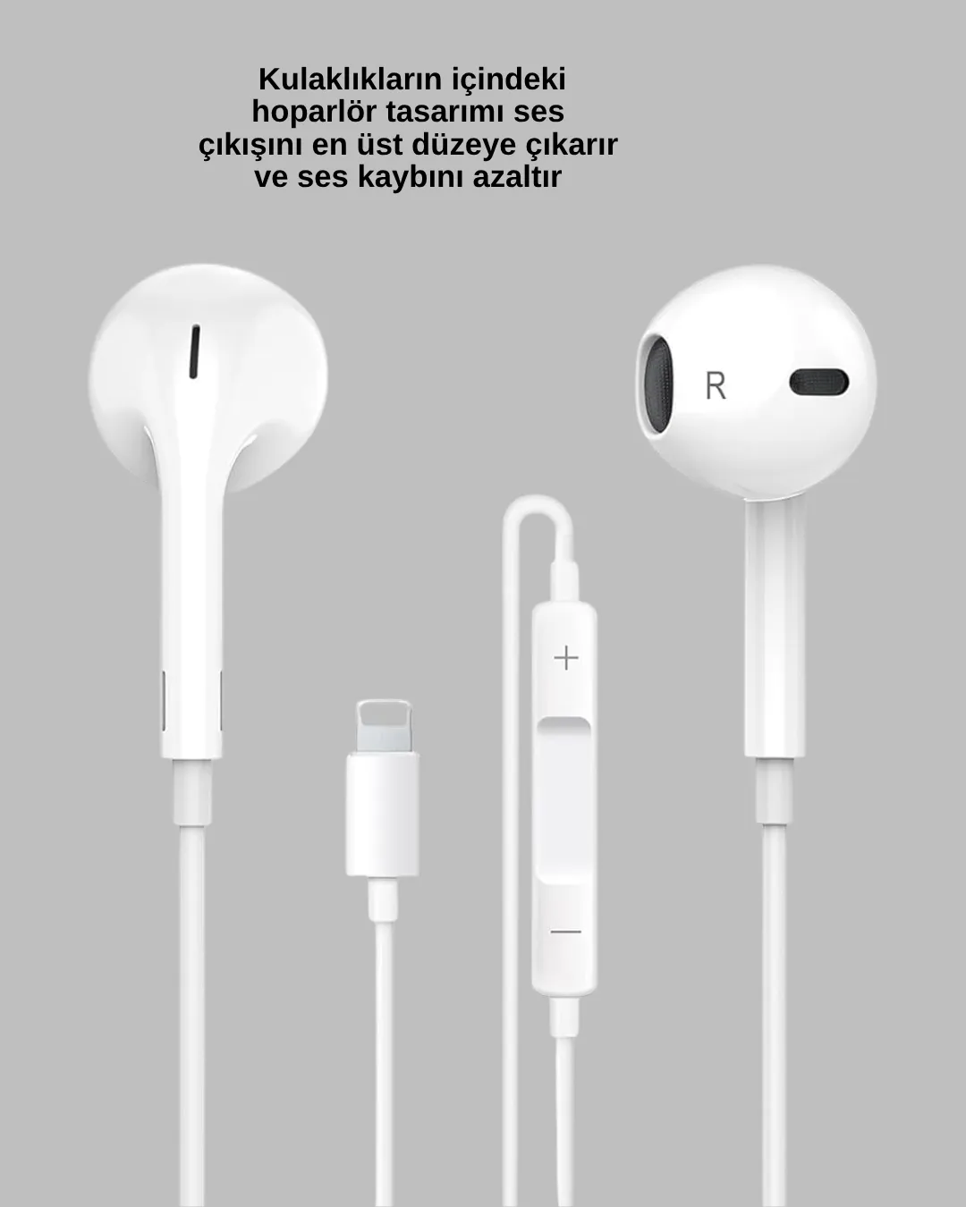 Konforlu Ergonomik Kare Tasarımlı Müzik ve Çağrı Kulaklığı