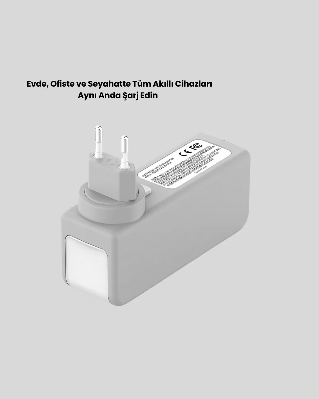 Hızlı Şarj Destekli Zaman Ayarlı USB Şarj Adaptörü