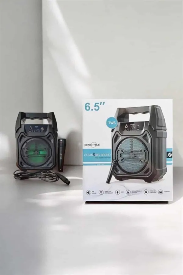 Güçlü ve Şarj Edilebilir Bluetooth Hoparlör 6.5 İnç