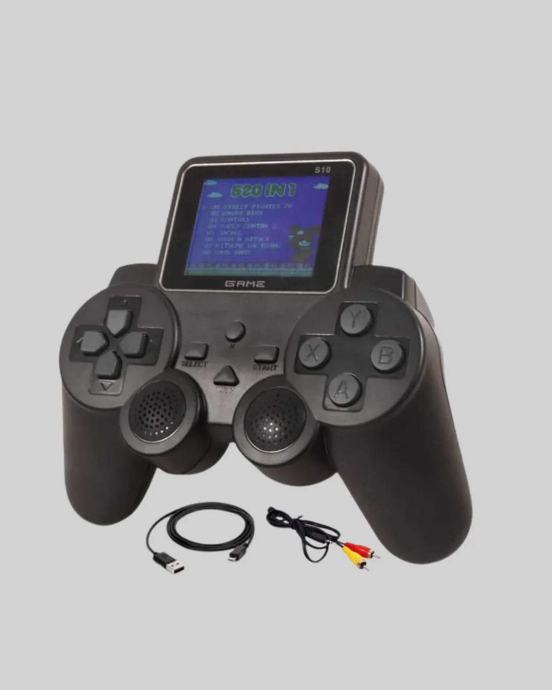 2.4 İnç HD Renkli Ekranlı 500-in-1 Taşınabilir Retro Oyun Konsolu, Kablolu TV Bağlantısı ve Uzun Pil Ömrü