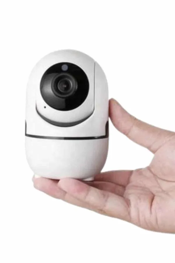 Baby Kamera Kablosuz 720P Beyaz 360 Derece Wifi Kamera Full HD 1080p