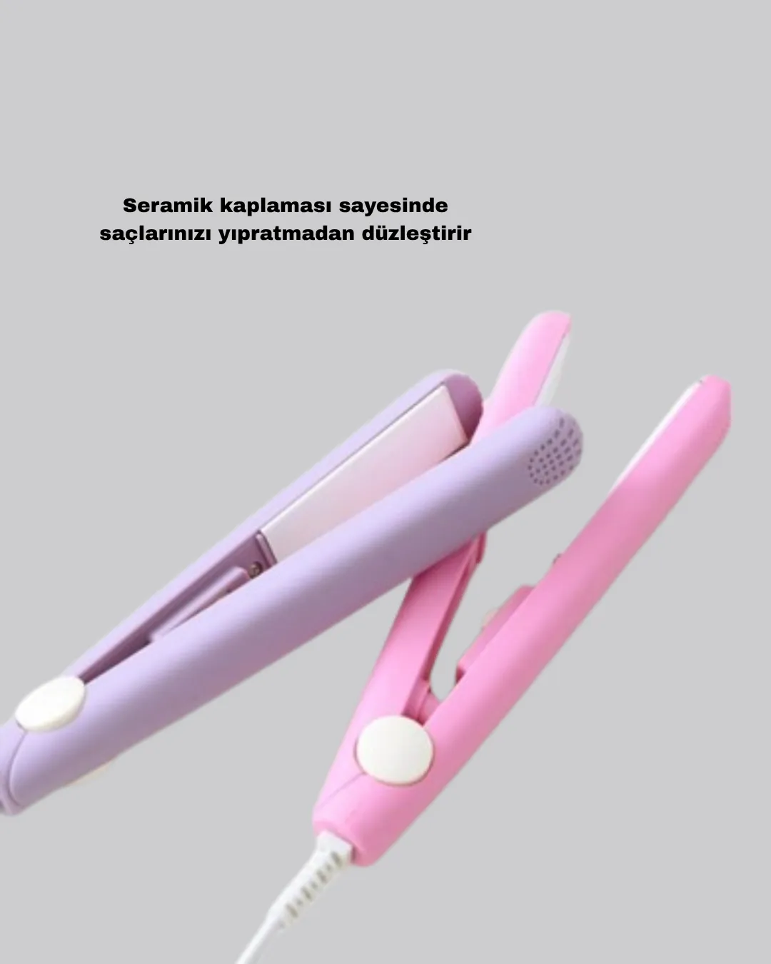 Taşınabilir Seramik Kaplama Mini Saç Düzleştirici – Seyahat ve Günlük Kullanım İçin İdeal