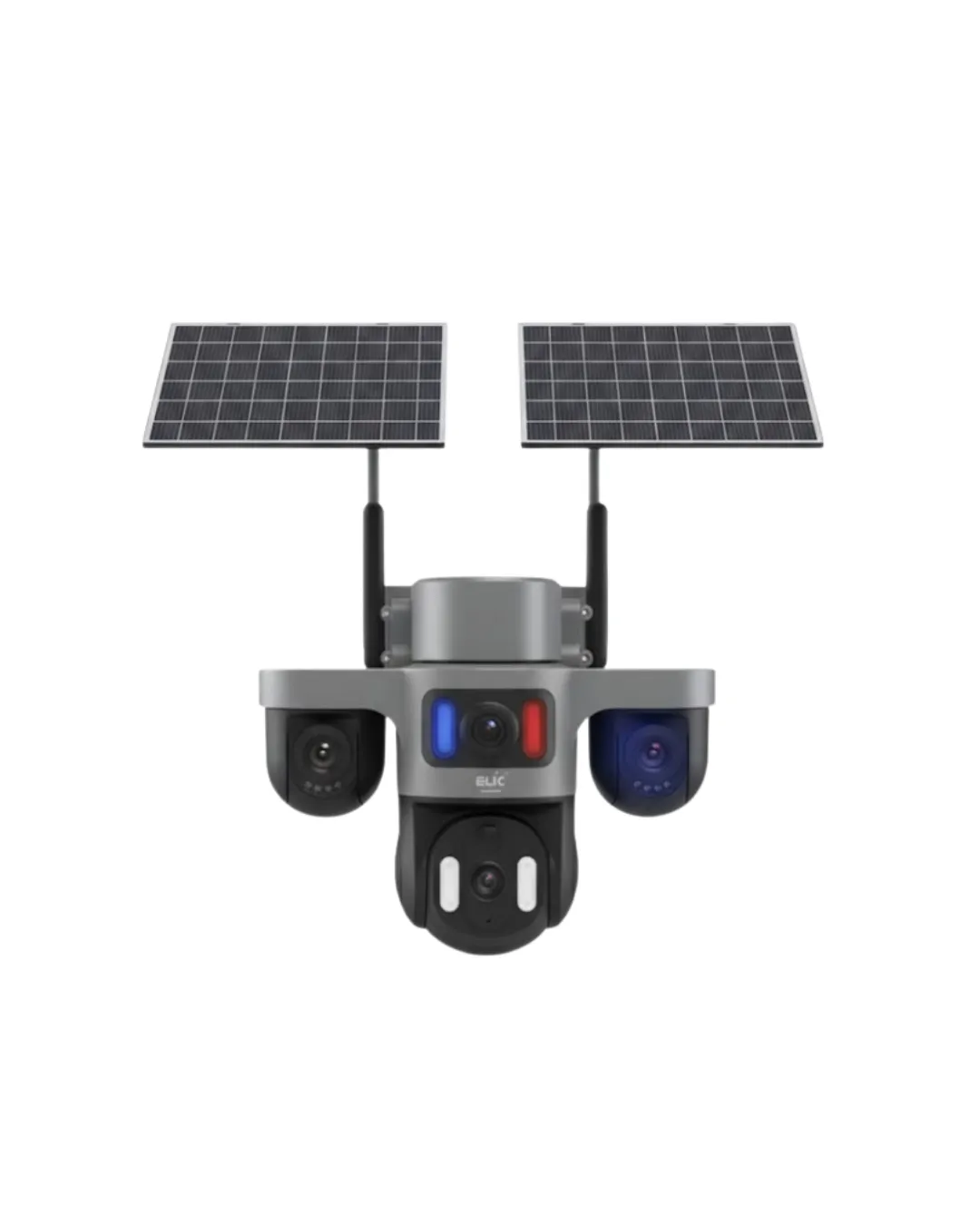 Çoklu Lensli 9MP Solar Güvenlik Kamerası 4G SIM Kart Destekli