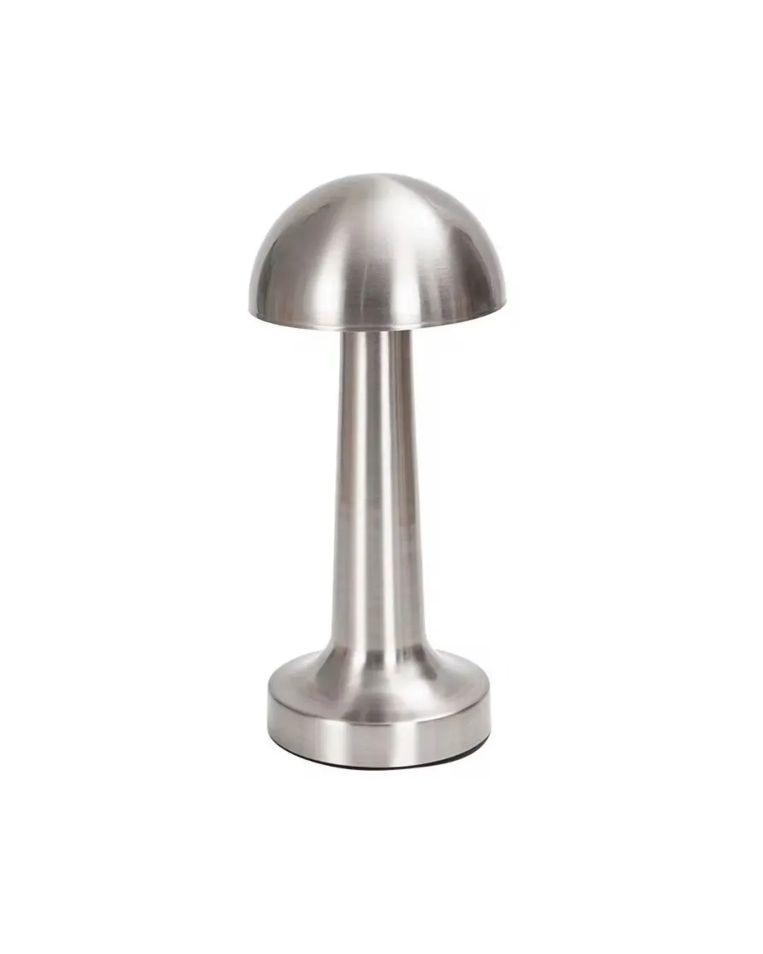 Krom Mantar Masa Lambası Dokunmatik 3 Renk LED Şarjlı Taşınabilir Gece Lambası