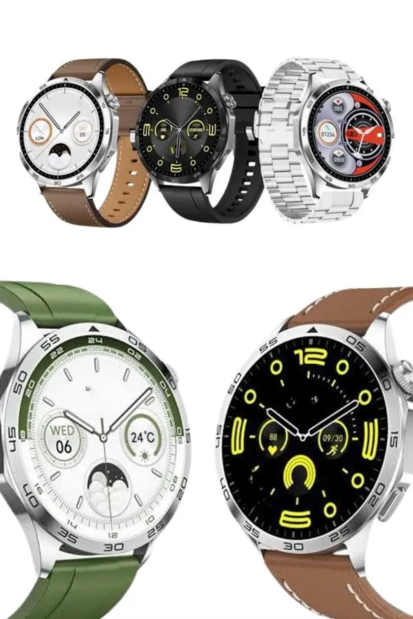 Amoled Ekran 3 Kordonlu Akıllı Saat 5.0 Bluetooth Bağlantılı Android ve İOS Uyumlu