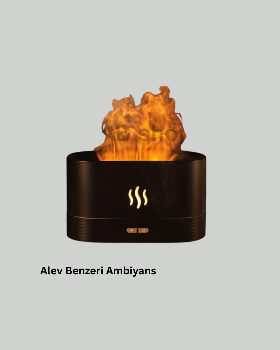 Modern Tasarımlı Alev Efektli LED Aromaterapi Hava Nemlendirici