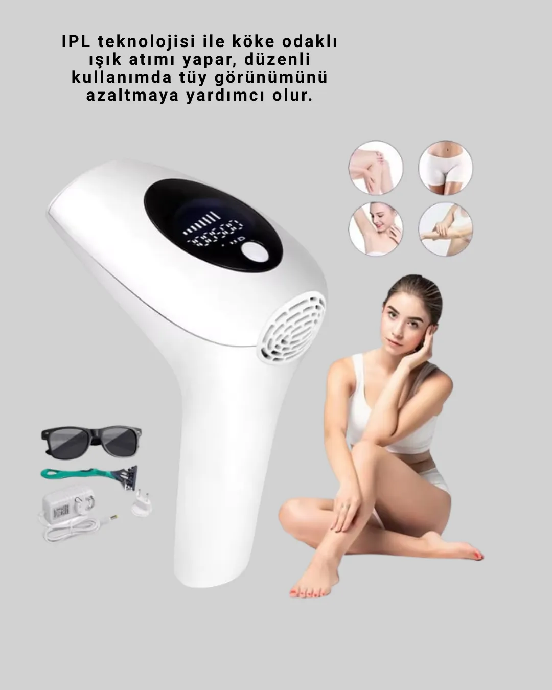 Hasuba IPL Lazer Epilasyon Cihazı HS-262 Kadın ve Erkek İçin