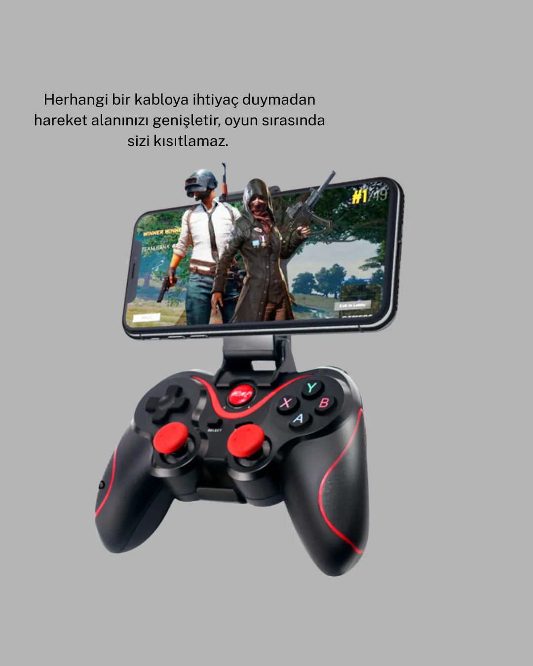 Bluetooth Kablosuz Gamepad TV PC Telefon Uyumluluğu Kolay Bağlantılı