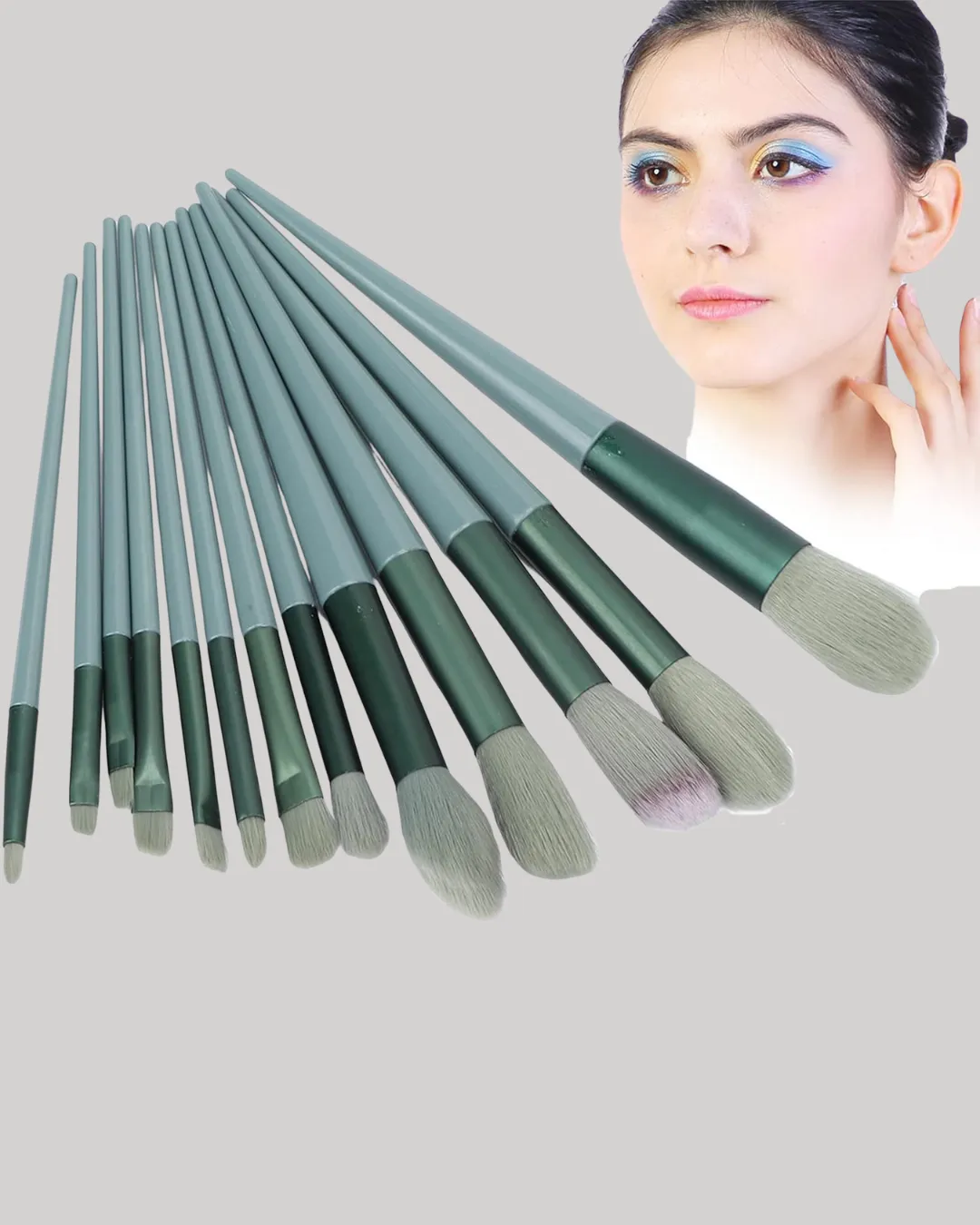 Profesyonel Kullanıma Uygun 13 Parça Makyaj Fırçası Takımı Fiber Kıllı