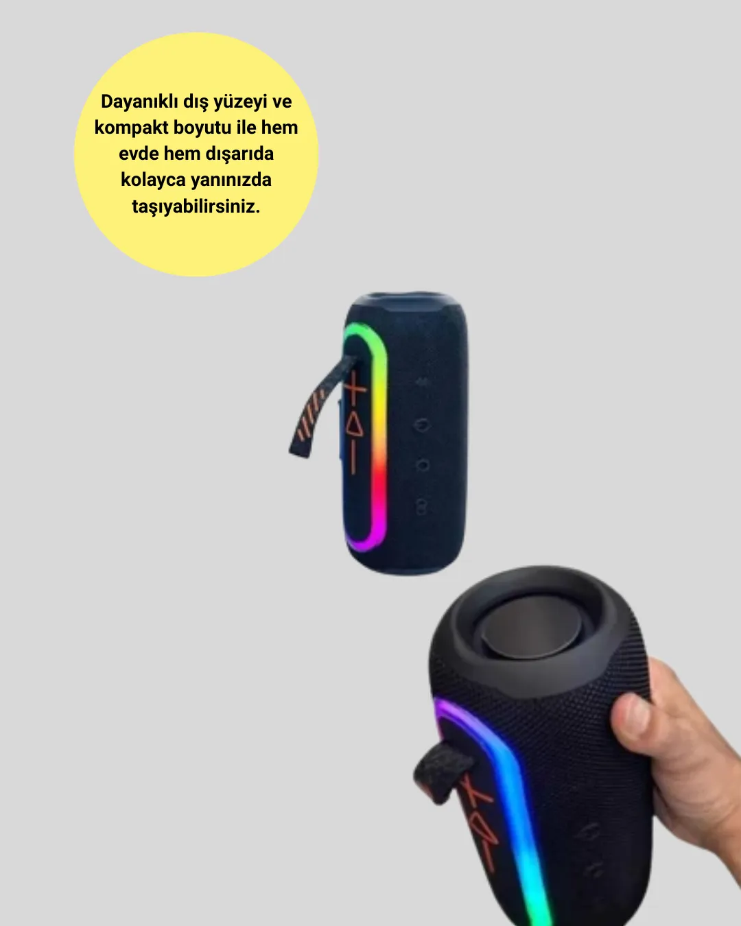 Uzun Pil Ömürlü Bluetooth 5.1 Hoparlör