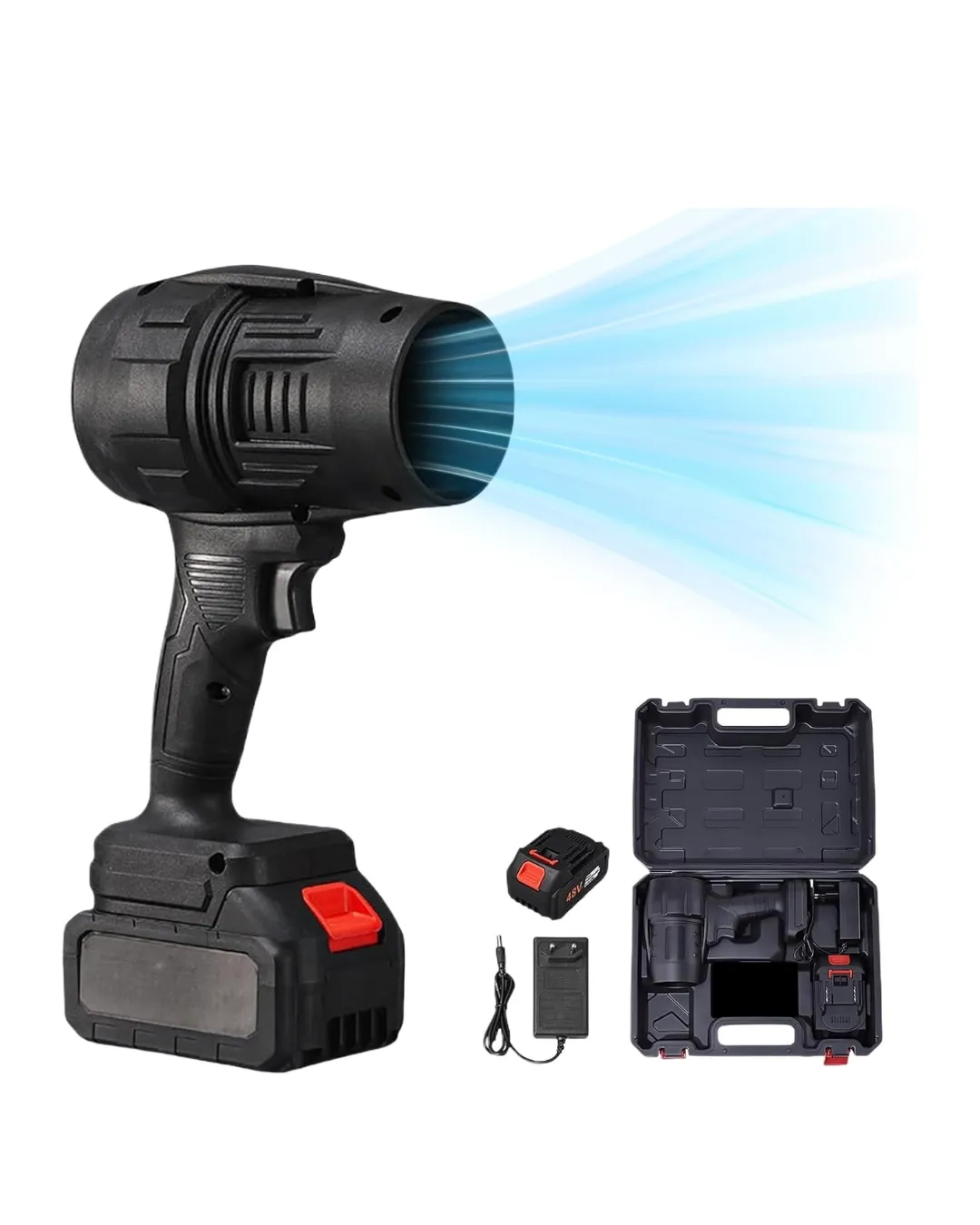 Kablosuz Yaprak Üfleyici Bahçe ve Araç Temizleme Hava Üfleme Makinesi