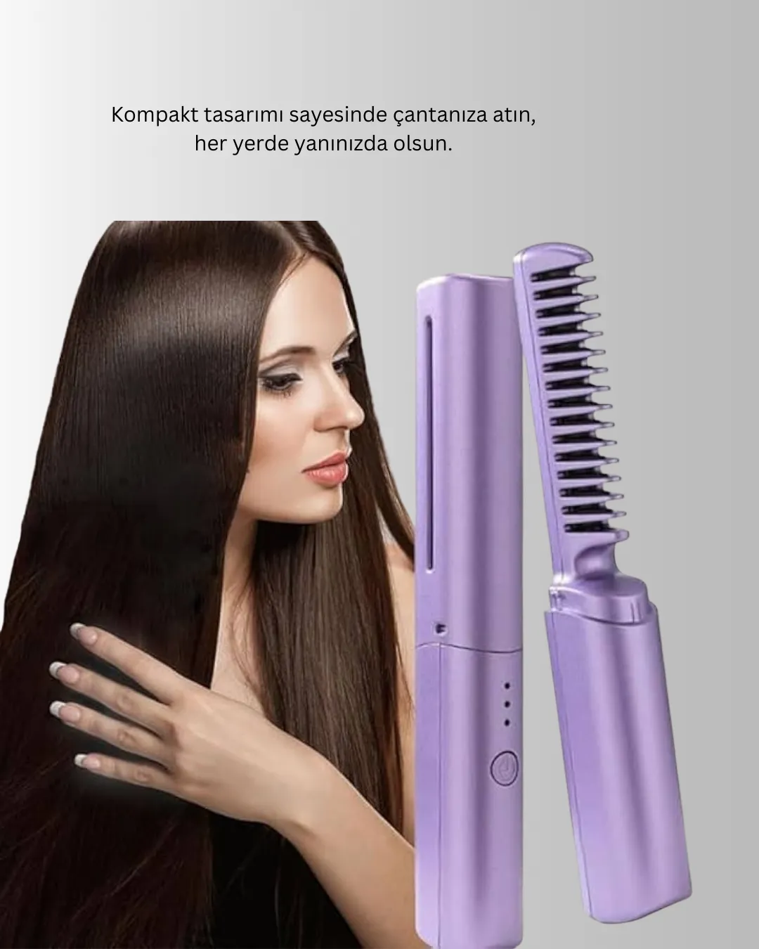 Şarjlı Saç Düzleştirici Tarak