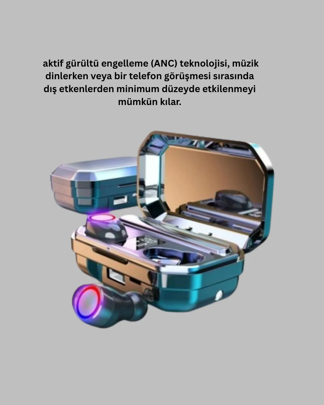 Uzun Pil Ömürlü Kablosuz Kulaklık – 4 Saat Kesintisiz Kullanım