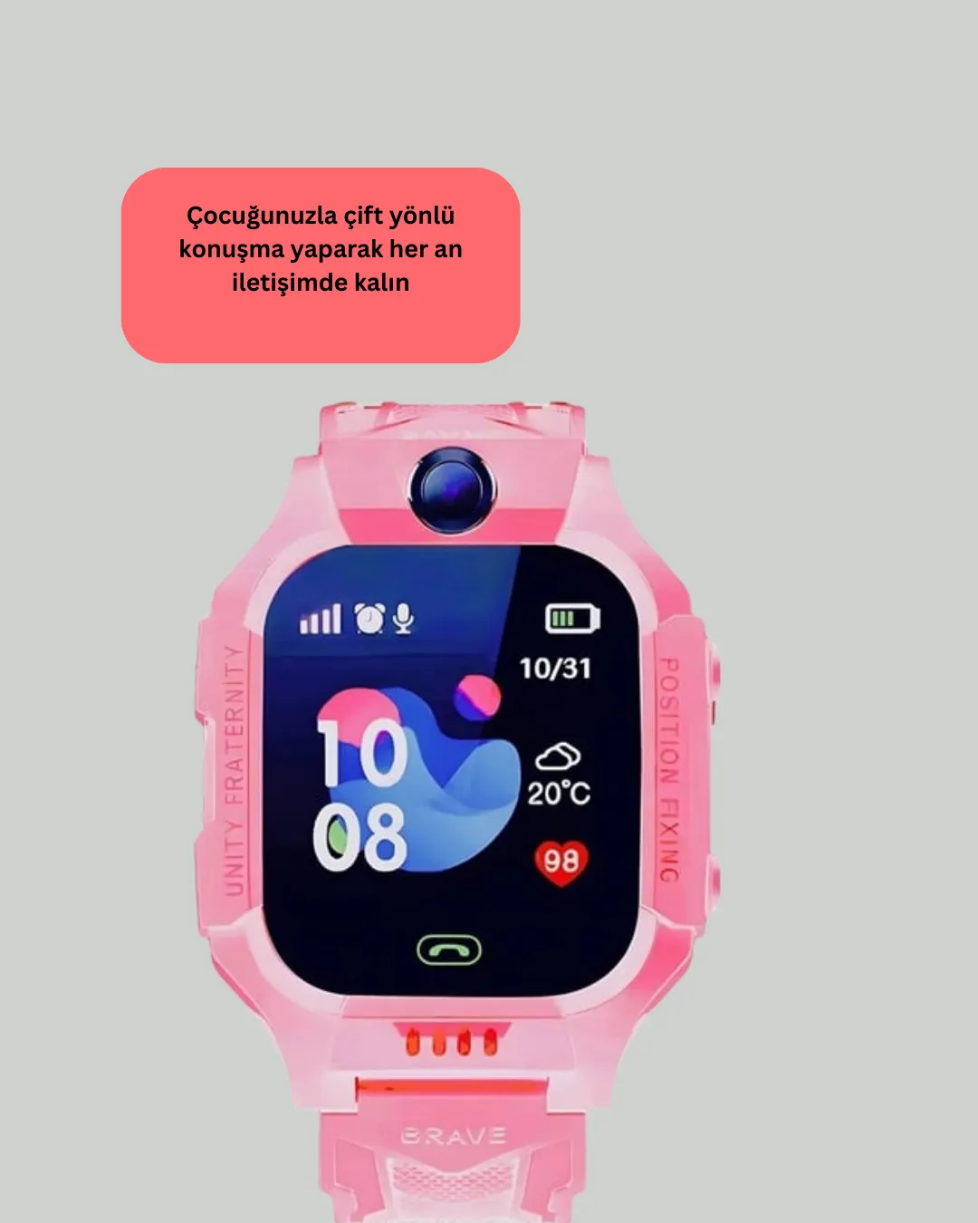 S10 Çocuk Akıllı Saati Konum Geçmişi ve Alarm Fonksiyonlu