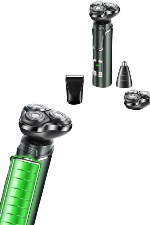 Tıraş Makinesi Profesyonel 3in1 Dijital Göstergeli 3 Başlıklı Erkek Bakım