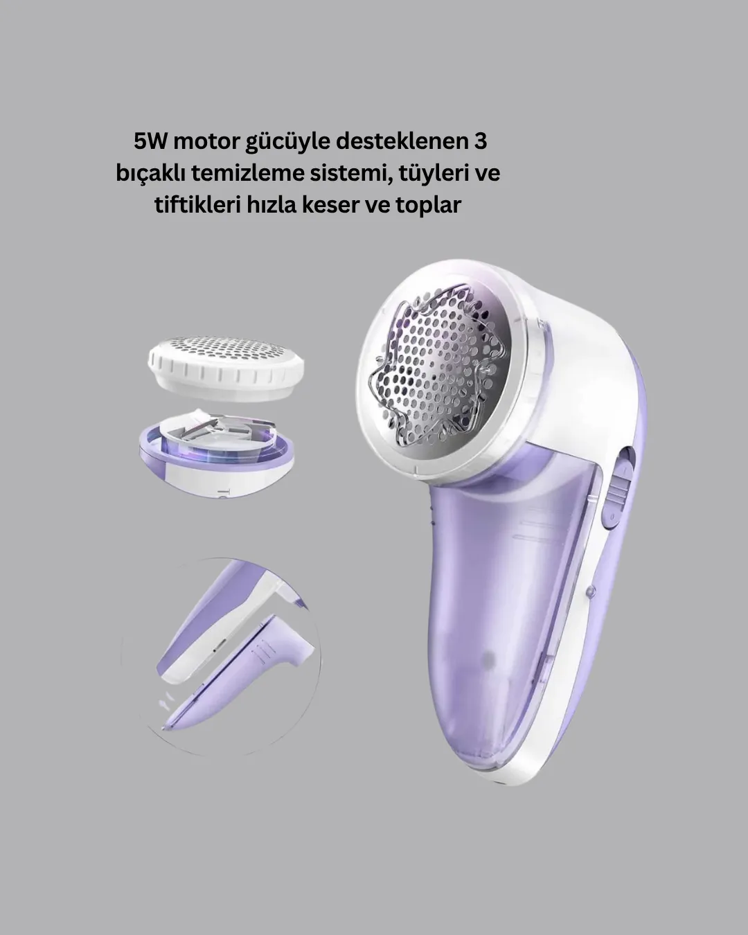 130x60x67mm Boyutlu Giysi Temizleme Makinesi – 5W Güç