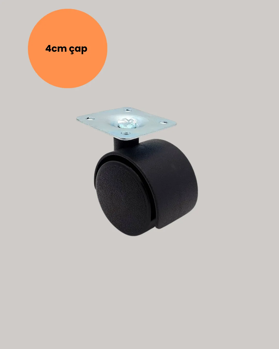 4 cm Kilitsiz Tekerlek Ayak Seti Zemin Koruyucu