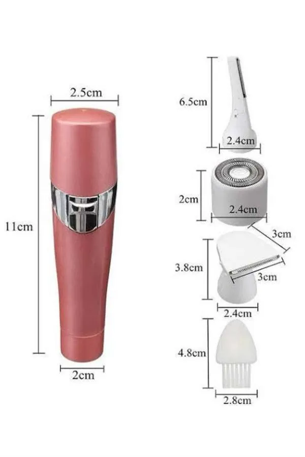Yüz, Kaş ve Tüm Vücut Epilasyon Aleti3 Başlıklı Epilatör Tüm Cilt Tiplerine Uygun