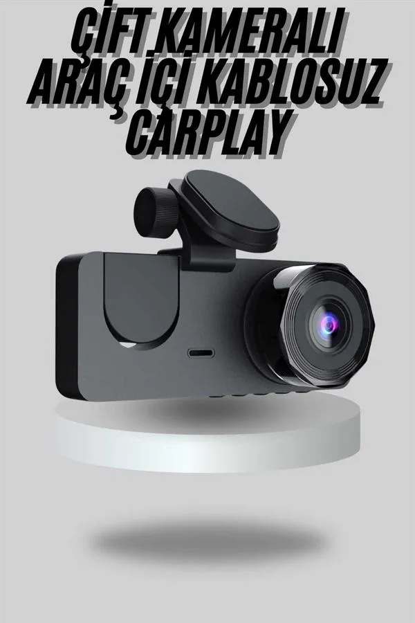Araç İçi Dikiz Kamerası Sürüş Kaydedici 3 Lensli DVR Kamera