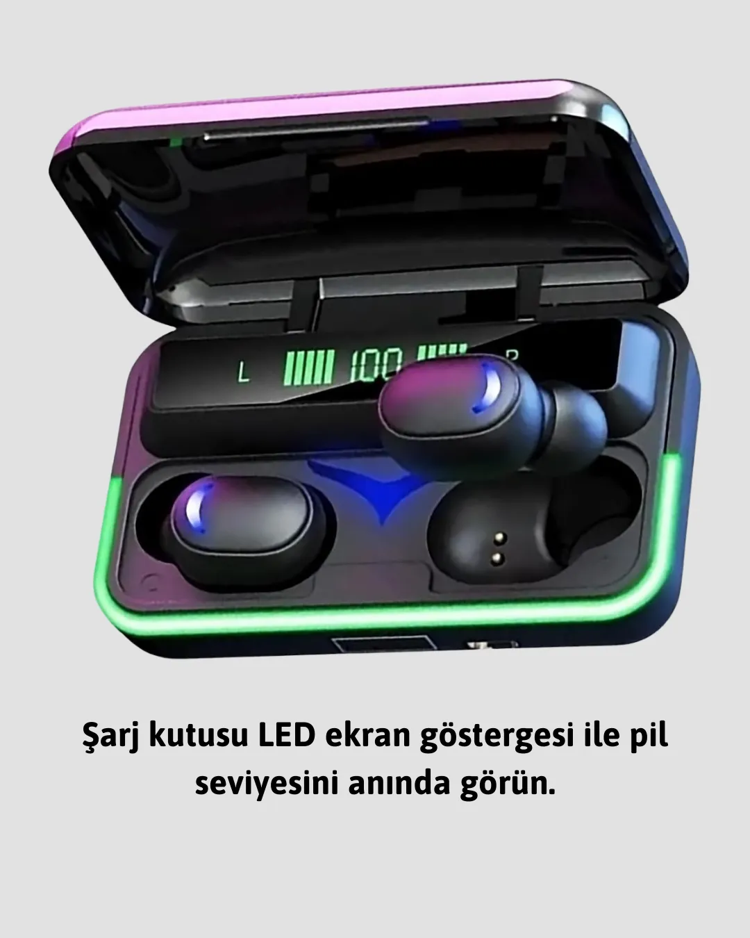 E10 Powerbanklı Bluetooth Kulaklık Oyun Modu ve Şık Tasarım