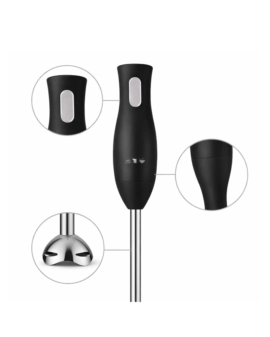 Ergonomik Tasarımlı El Blenderı Paslanmaz Çelik Metal Blender Ayağı