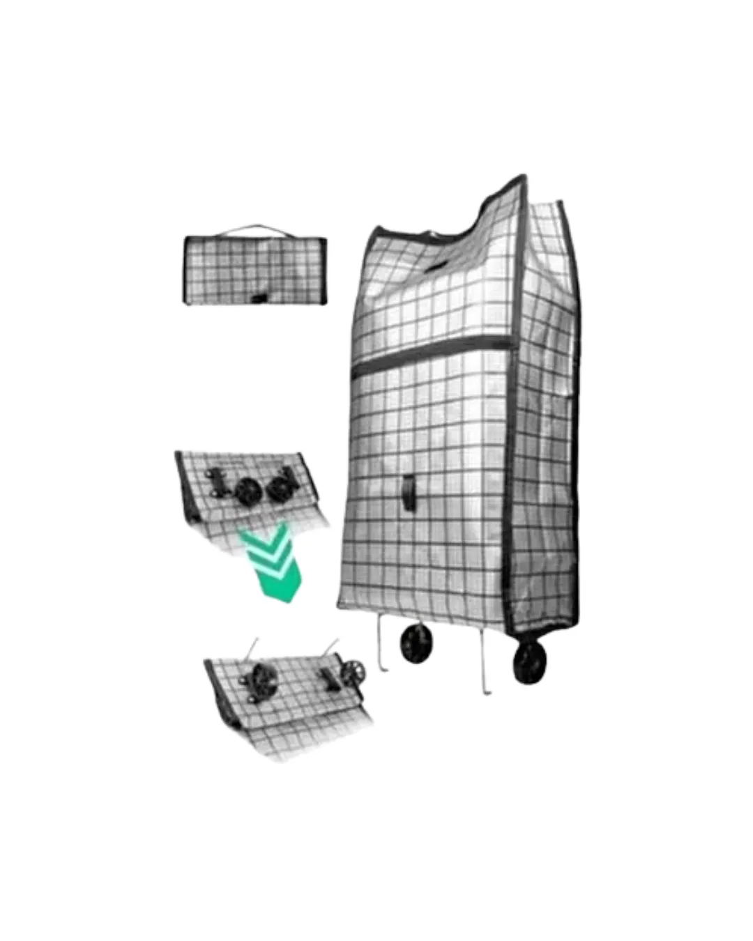 Geniş Hacimli Tekerlekli Pazar Çantası Dayanıklı ve Ergonomik