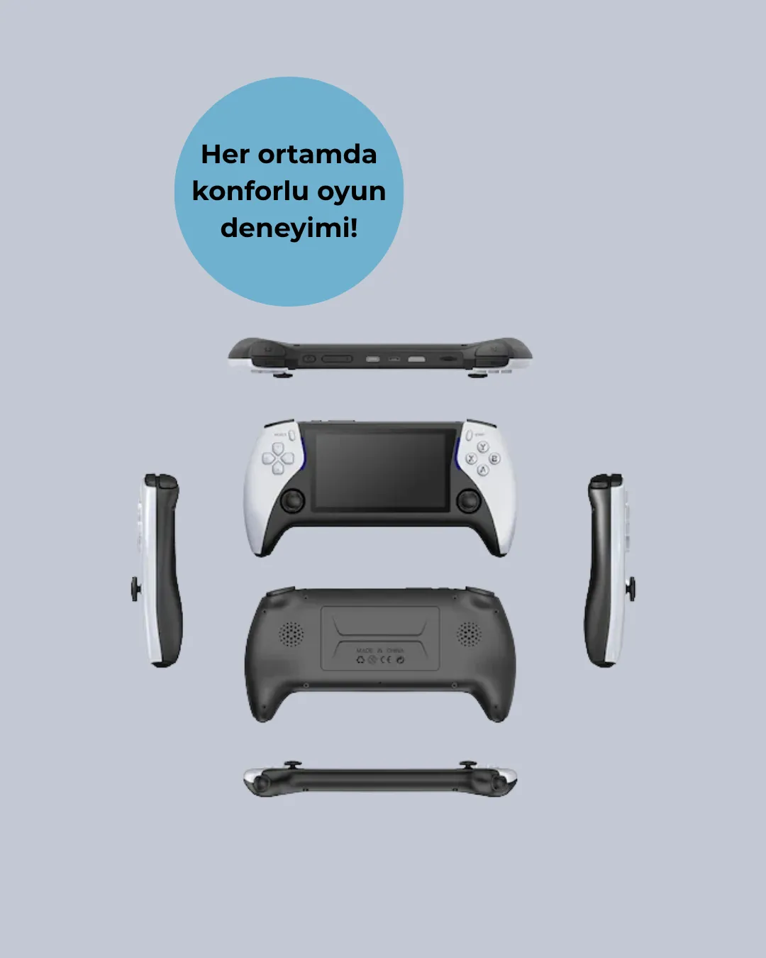 HDMI Çıkışlı Çok Fonksiyonlu Renkli Ekranlı El Konsolu