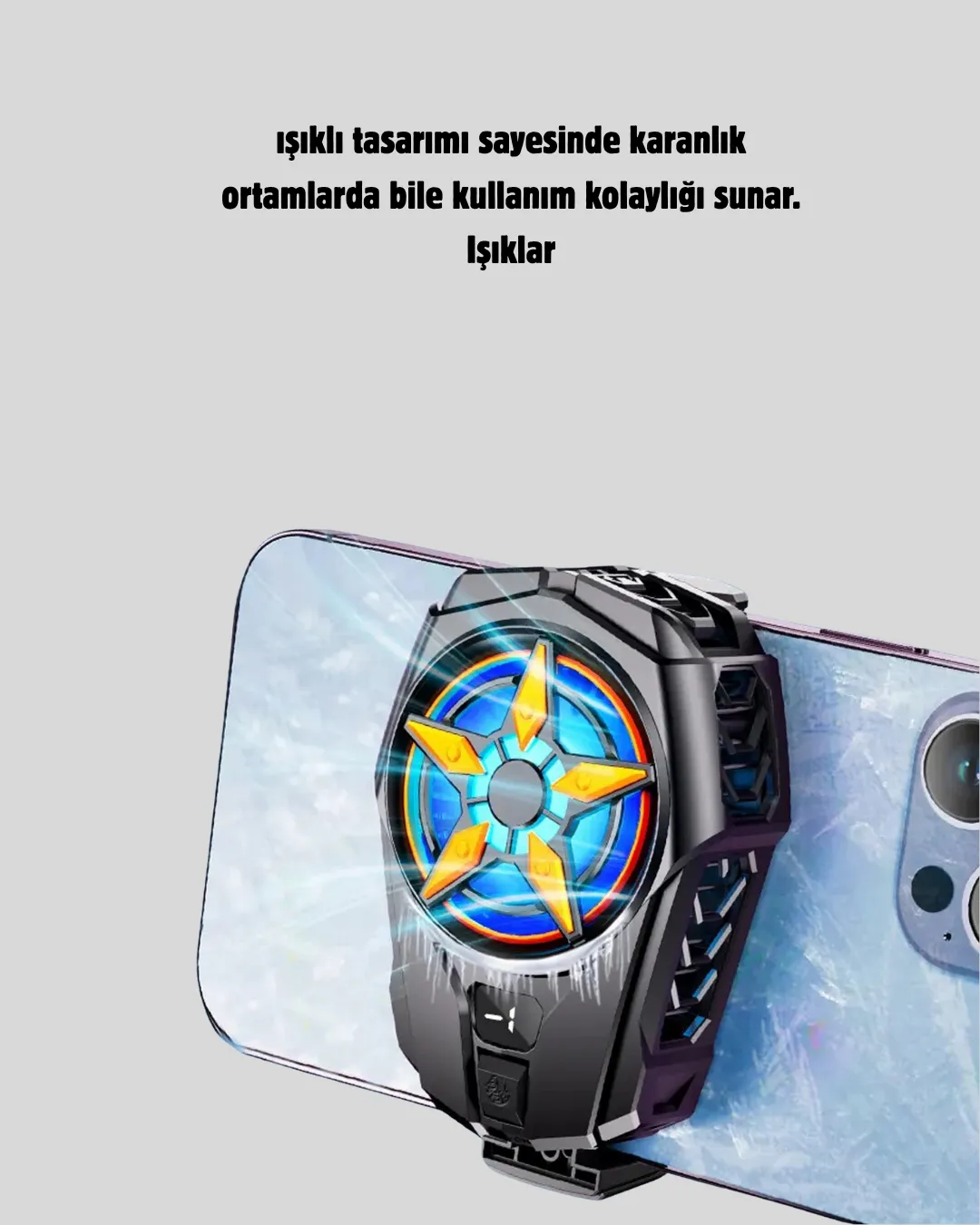 Oyun Telefonu Soğutucu Fan – Sessiz ve Kompakt Mobil Soğutma Cihazı