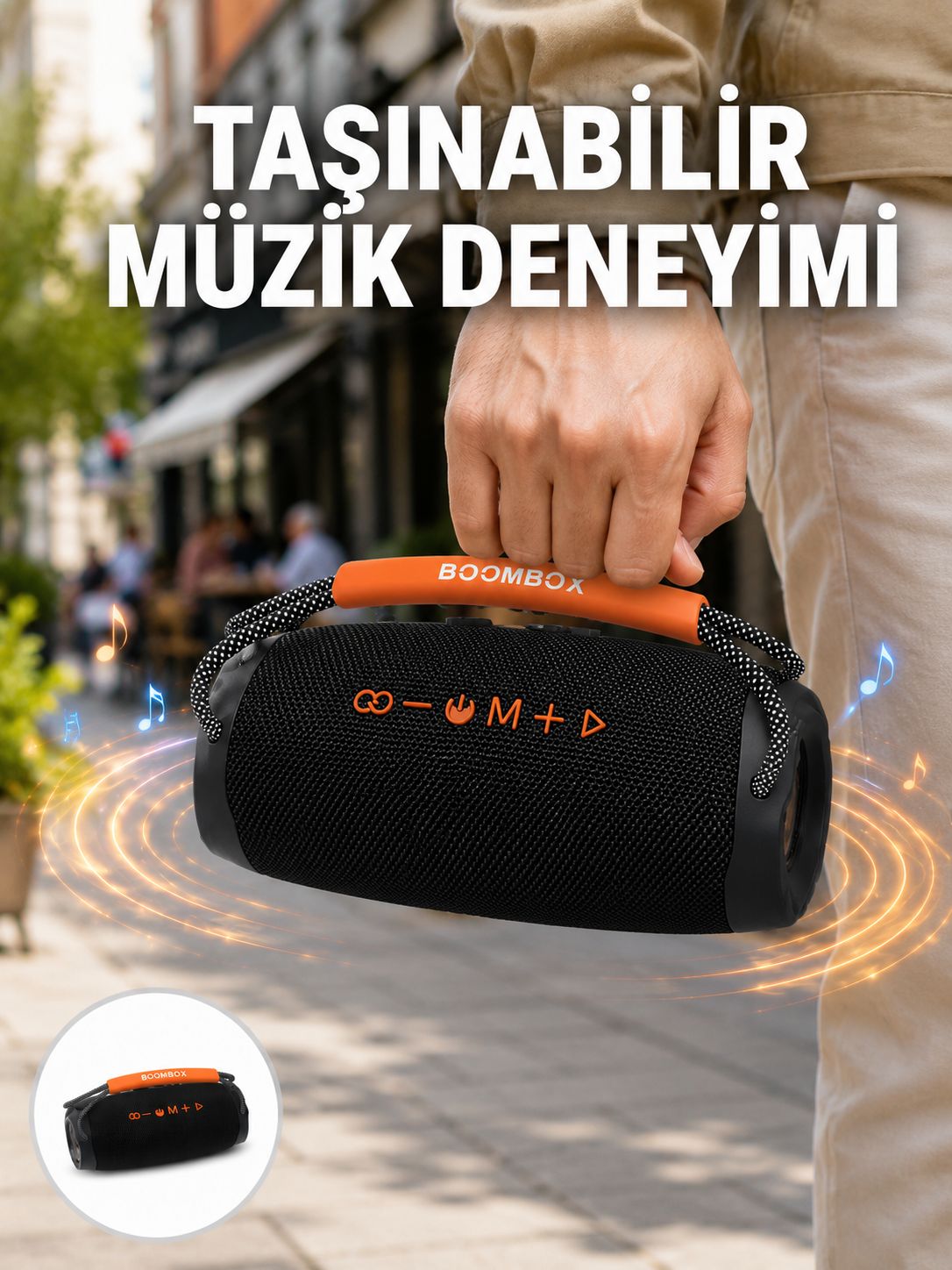 Bluetooth 5.1 Kablosuz Hoparlör Derin Bas RGB Işıklı