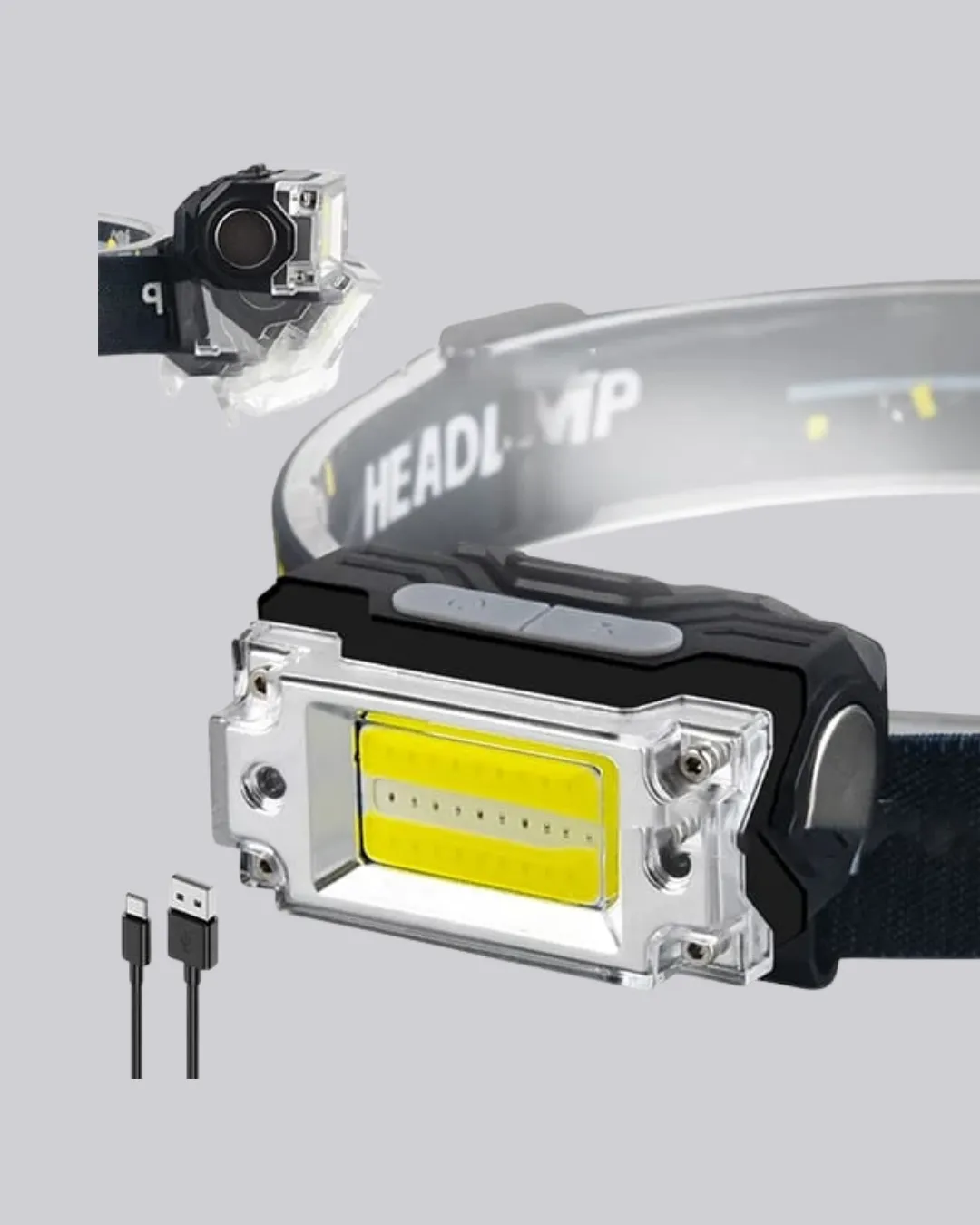 Taşınabilir Şarjlı LED Fener XPE95LM COB120LM Manyetik Gövde