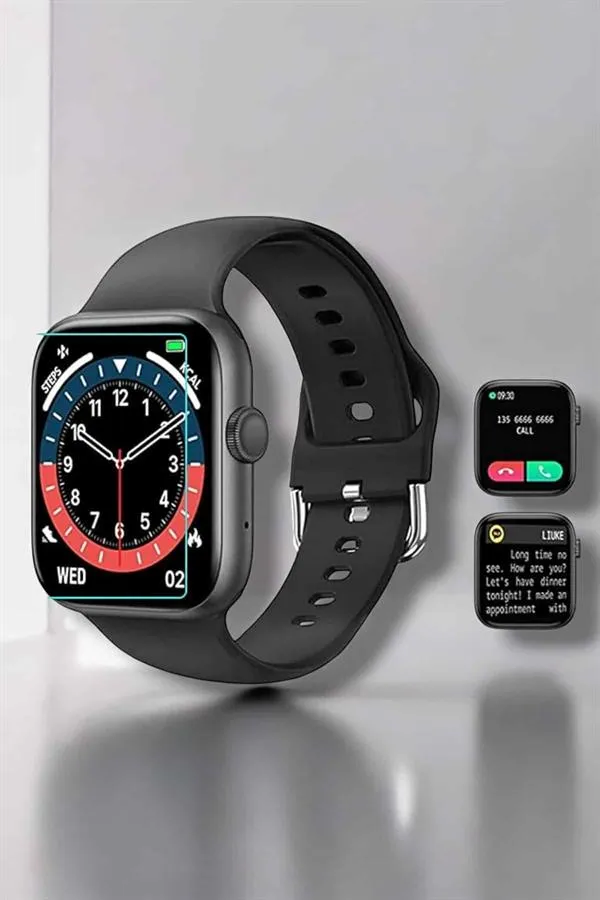 Akıllı Saat Adım Sayar, Kalp Atışı İzleme Dokunmatik Bluetooth Bağlantılı