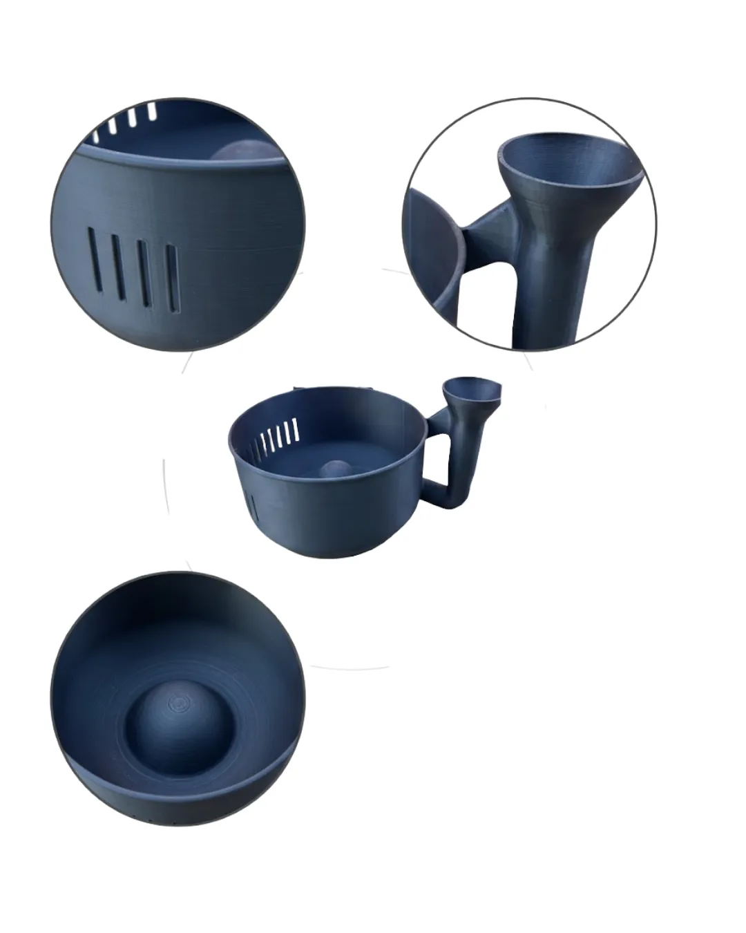 Pratik Sebze Yıkayıcı Süzgeçli Hazneli Ergonomik Saplı Mutfak Yardımcısı