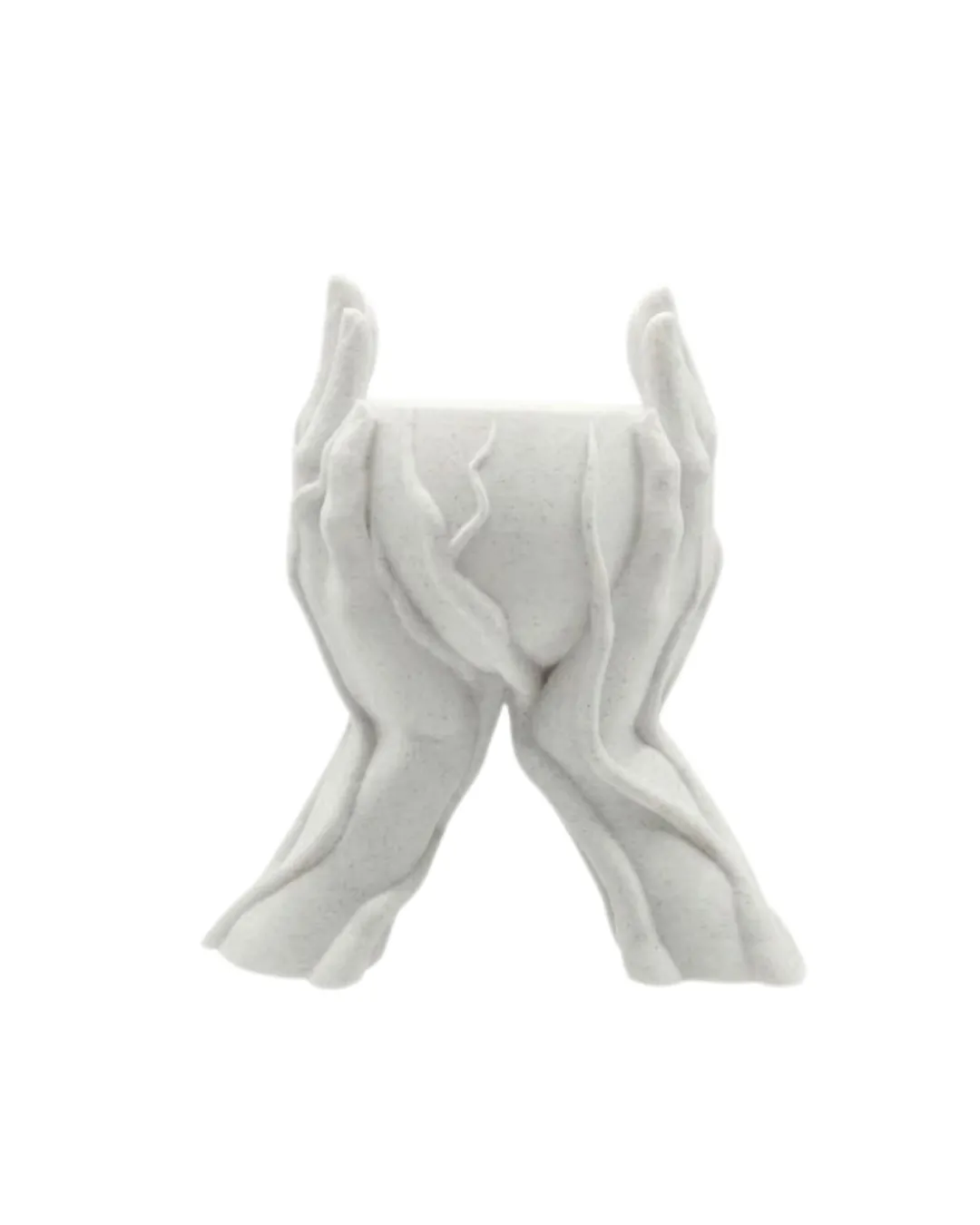 Estetik El Figürlü Dekoratif 3D Baskı Vazo Saksı Ev Dekorasyonu