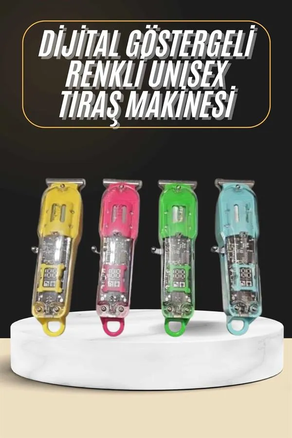 Tıraş Makinesi Renkli Dijital Göstergeli Epilasyon Öncesi Kısaltma Makinesi