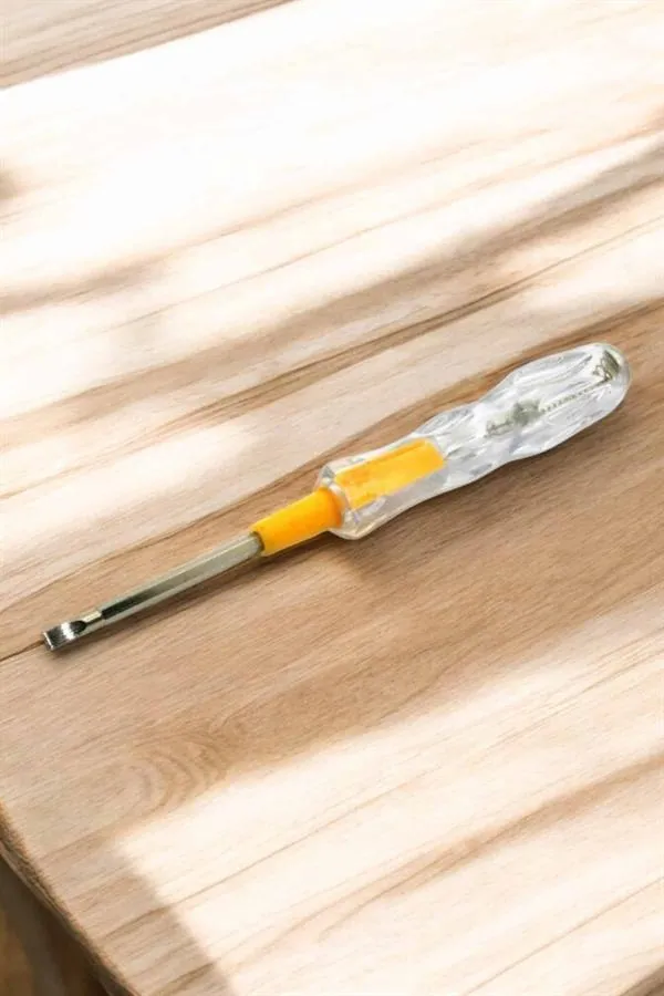 Çift Taraflı Elektrik Kontrol Kalemi Şeffaf Tornavida