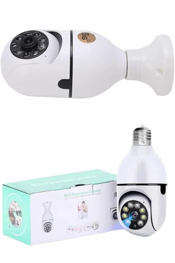 Güvenlik Kamerası Wi-Fi Özellikli 360 Derece Full Hd 1080p Ampül Kamera