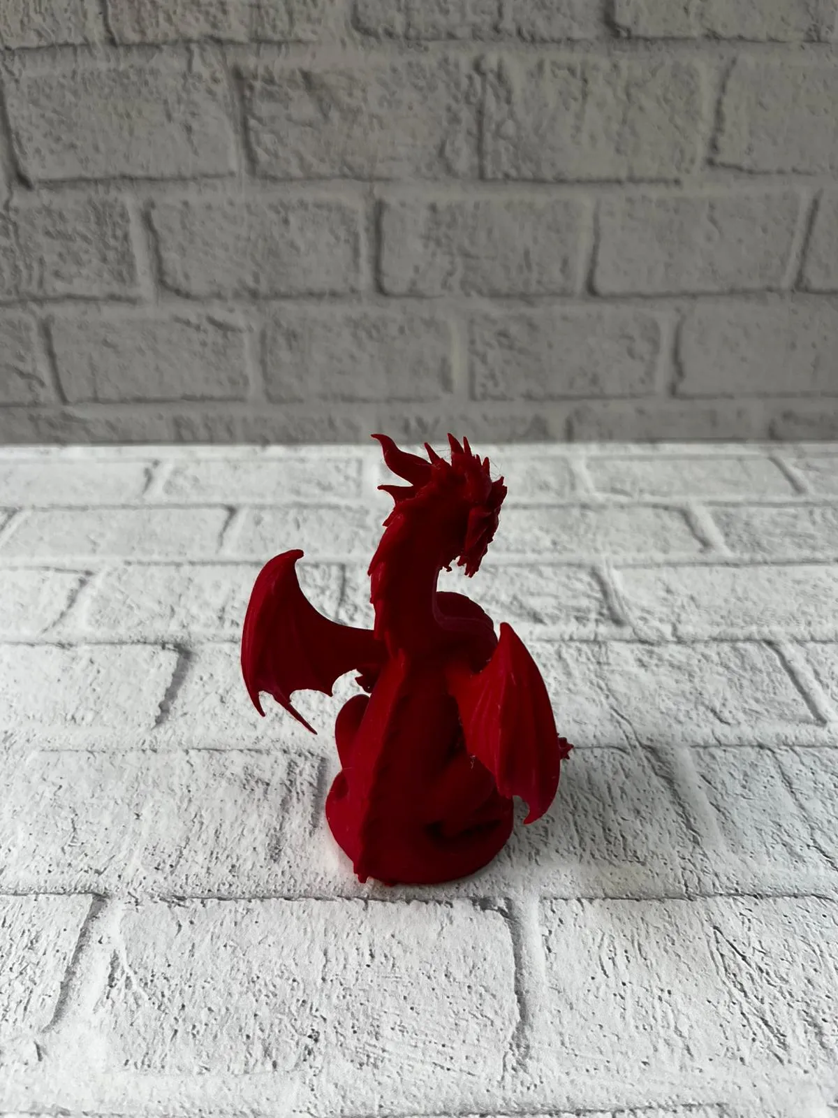 Kırmızı Ejderha Biblo 12 cm Dekoratif Fantastik Obje Hediyelik Süs Eşyası