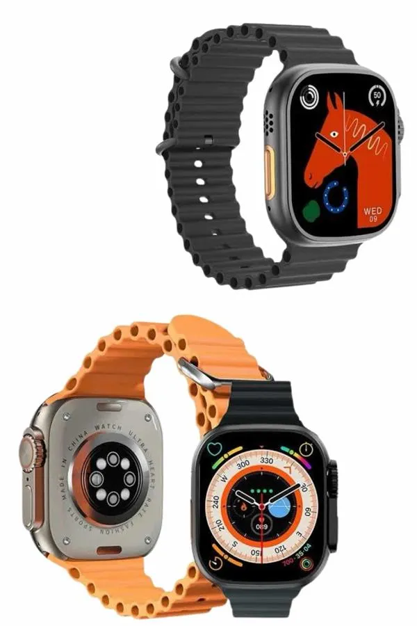 2025 Model Akıllı Saat Çift Kordon Ios Ve Android Arama Cevaplama Sesli Asistan