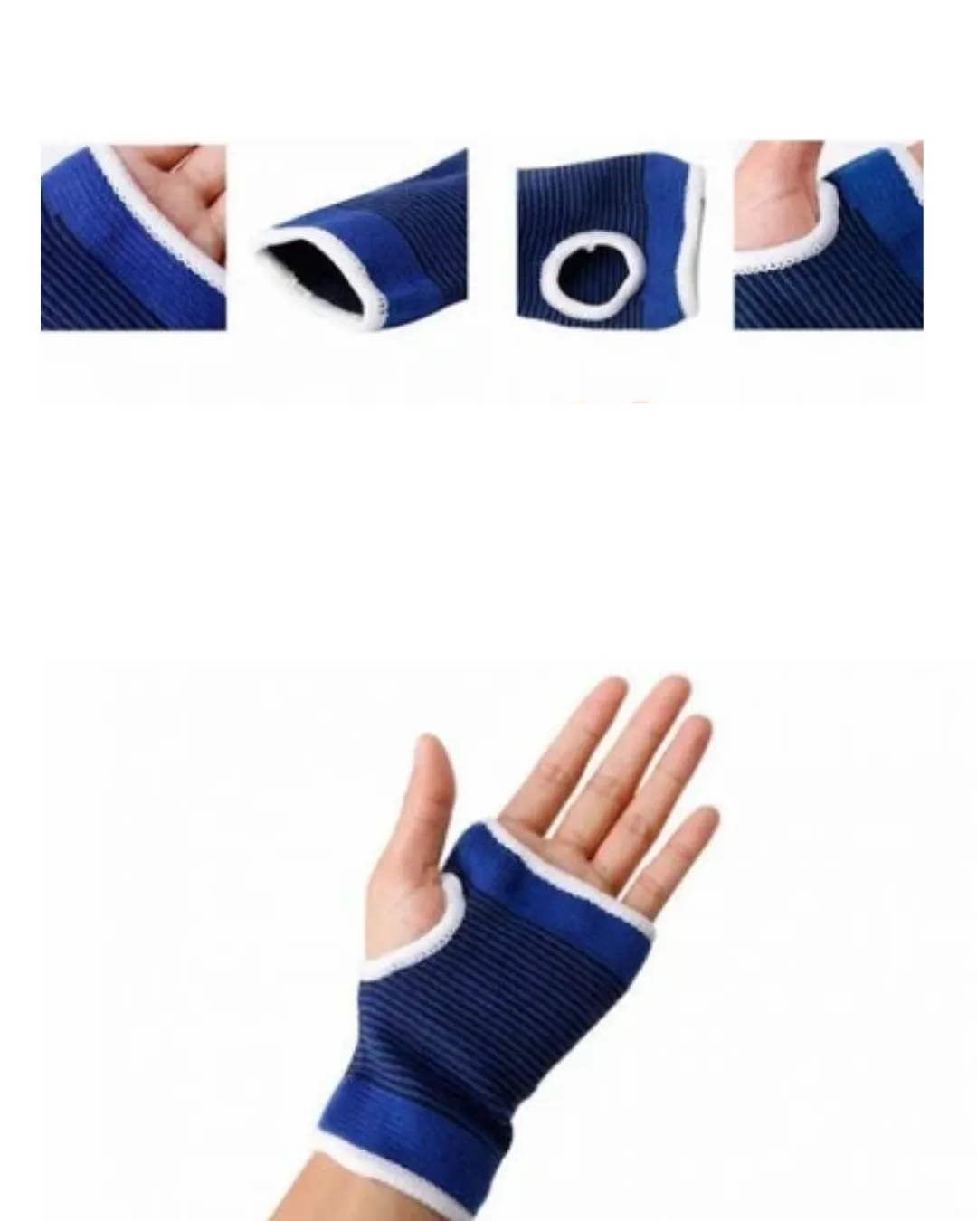 Mavi Bilek Koruyucu Spor Destekliği Çift El İçin Evrensel Boy