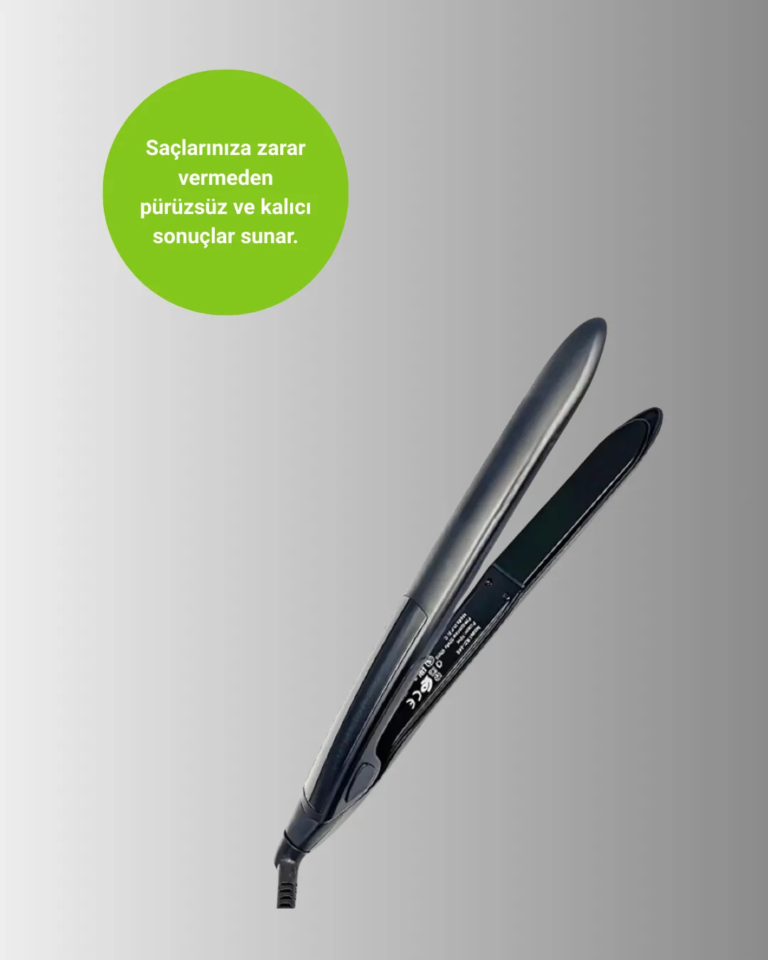 A Kalite Orijinal 2025 Isı Ayarlı Titanyum Seramik Plakalı Profesyonel Saç Düzleştirici