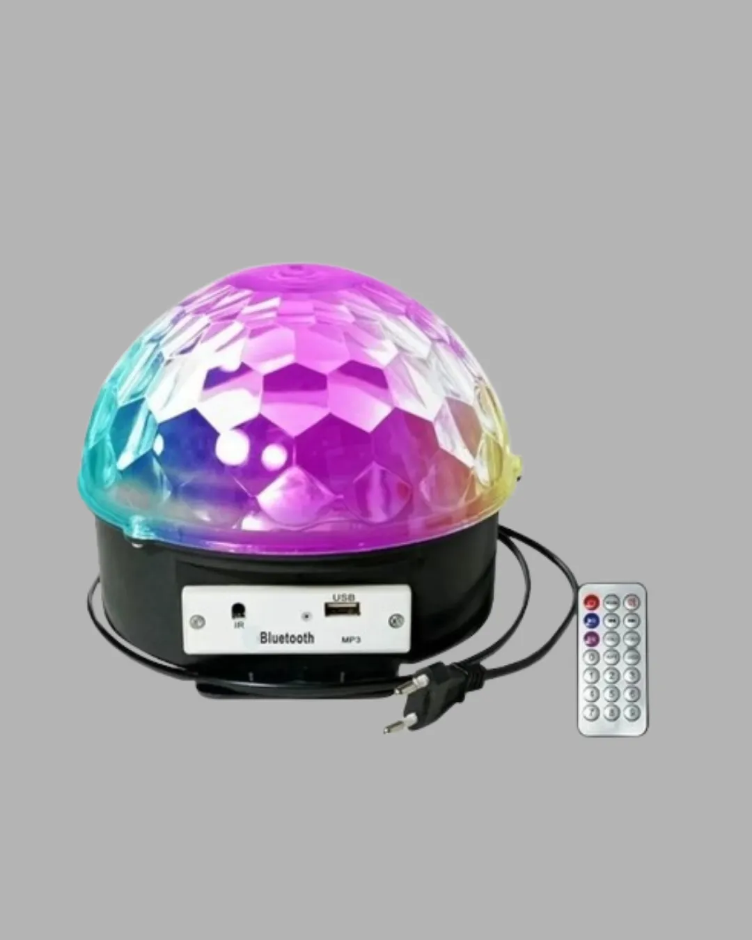 Bluetooth Kontrollü Masaüstü Disko Topu Işığı – Renkli LED Işık Gösterisi ve Uzaktan Kumanda