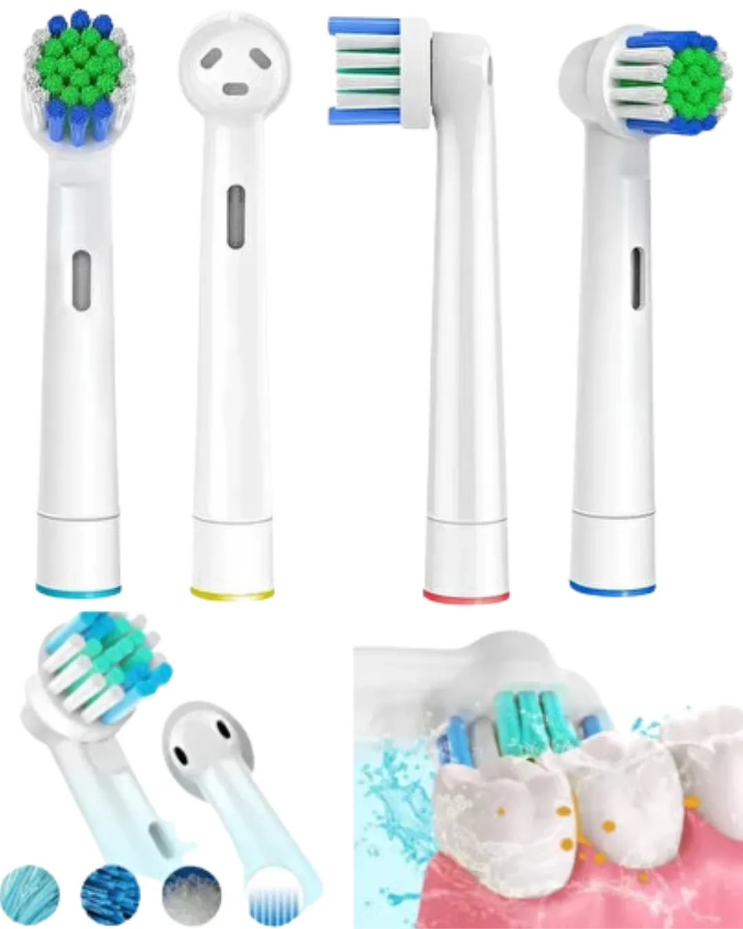 Derin Temizlik Sağlayan Yumuşak Kıllı Diş Fırçası Başlıkları